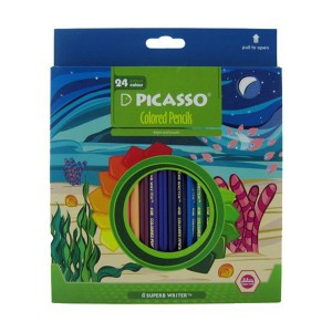 مداد رنگی 24 رنگ پیکاسو مدل مقوایی