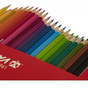 مداد رنگی 24 رنگ آریا مدل مقوایی