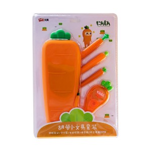 ست جامدادی بزرگ سیلیکونی هویج