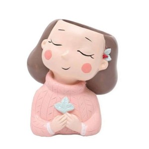 گلدان طرح دختر پاییزی مدل 277