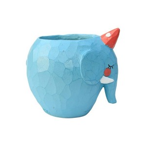 گلدان دکوگل طرح فیل آبی مدل DG005