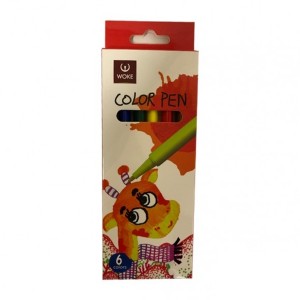 ماژیک رنگ آمیزی 6 رنگ وک مدل jack۱۷