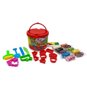 خمیر بازی سطلی 10 رنگ توتو