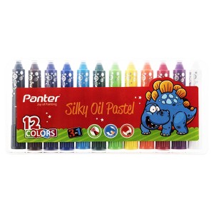 پاستل روغنی 12 رنگ پنتر مدل سه در یک