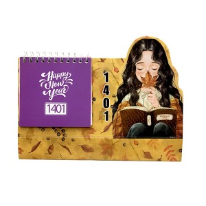 تقویم رومیزی سویل طرح دختر پاییزی سال 1401