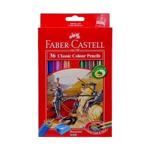 مداد رنگی 36 رنگ  فابر کاستل قاب کارتونی