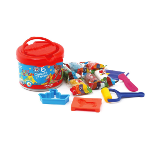 خمیر بازی سطلی 6 رنگ آریا