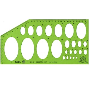 شابلون بیضی فابل FB419