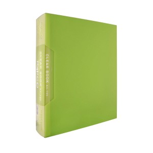کلیربوک  100 برگ قاب دار شفاف سبز فسفری پاپکو کد A4-100