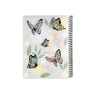 دفتر 100 برگ سم طرح پروانه
