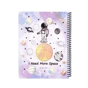 دفتر 100 برگ سم طرح فضانورد