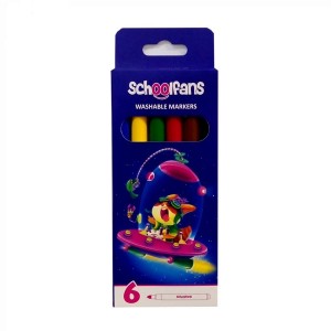 ماژیک رنگ آمیزی 6 رنگ  اسکول فنس