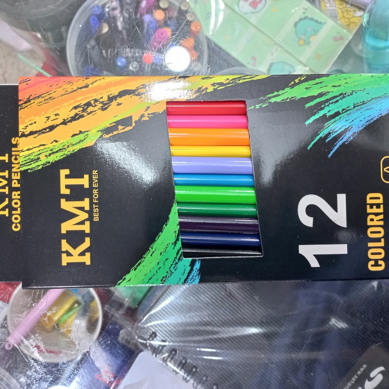 مداد رنگی 12 رنگ KMT