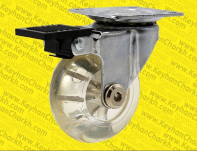 چرخ ژله ای کفی ترمزدارازسایز4.0الی12.5