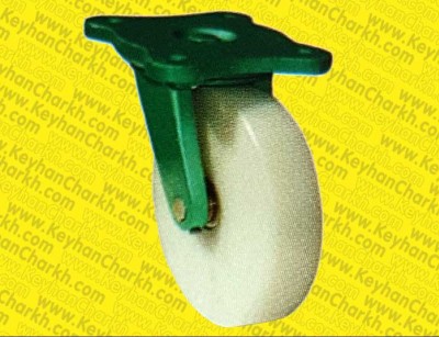 چرخ چدن تفلون گردان ازسایز10الی20