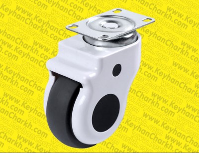 چرخ طوسی قابدارکفی بدون ترمزازسایز7.5الی12.5