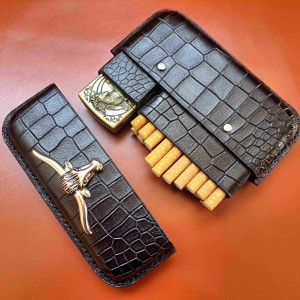کیف سیگار بیست نخ با جای زیپو
