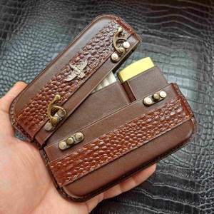کیف سیگار بیست نخ به همراه جای زیپو
