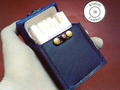 کیف سیگار چرم طبیعی ظرفیت کل پاکت سیگار