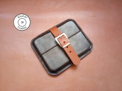 کیف سیگار چرم طبیعی ظرفیت هشت نخ سگک دار