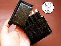 کیف سیگار چرم طبیعی ظرفیت پنج نخ