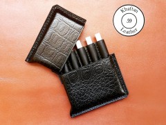 کیف سیگار چرم طبیعی ظرفیت پنج نخ