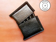 کیف سیگار چرم طبیعی ظرفیت پنج نخ