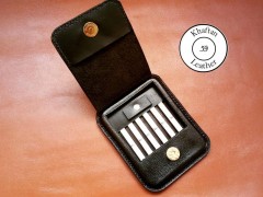 کیف سیگار چرم طبیعی ظرفیت شش نخ طرح جمجمه