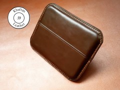 کیف سیگار چرم طبیعی ظرفیت هشت نخ دارای قفل ویرگولی