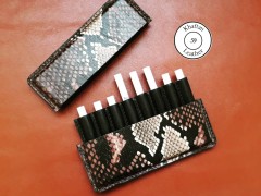 کیف سیگار ظرفیت هشت نخ طرح پوست مار مدل اسلیم