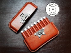 کیف سیگار ظرفیت هشت نخ دارای قفل پروانه ای