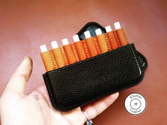 کیف سیگار ظرفیت هشت نخ چرم فلوتر گاوی