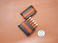 کیف سیگار چرم طبیعی ظرفیت هشت نخ دارای قفل صندوقچه ای