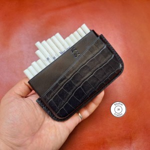 کیف سیگار ظرفیت 15 نخ چرم گاوی