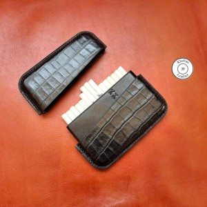 کیف سیگار ظرفیت 15 نخ چرم گاوی