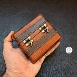 کیف سیگار ظرفیت 17 نخ به همراه جای فندک زیپو مناسب وینستون