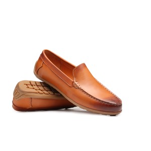 کفش مردانه کالج ساده- عسلی