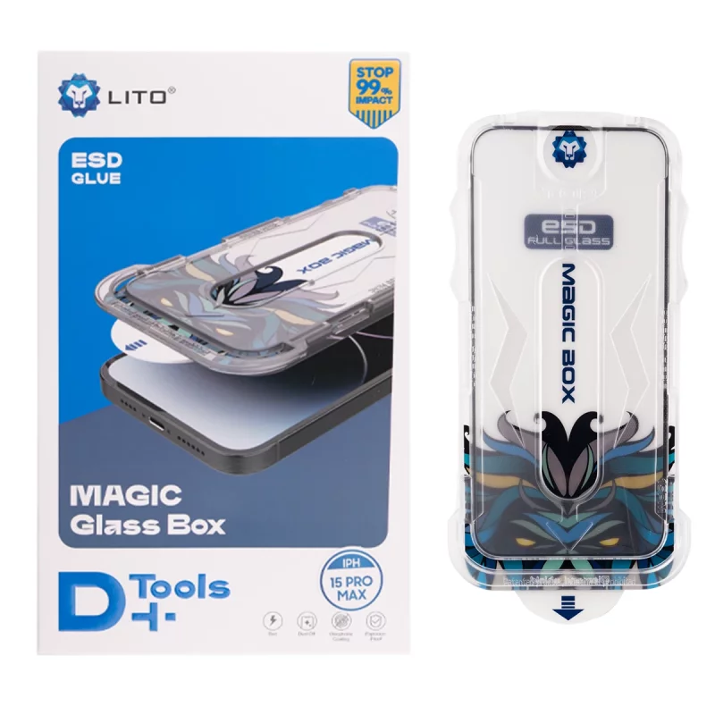 گلس گوشی لیتو مدل LITO D+  Magic  Box به همراه کیت نصب آسان مناسب  اپل iPhone 14 Pro Max