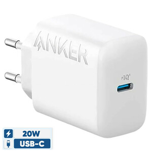 شارژر دیواری 20 وات انکر مدل Select Charger A2347 + کابل
