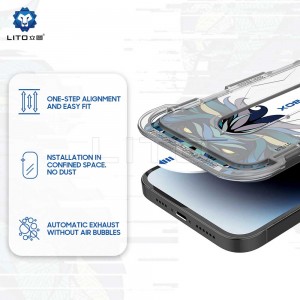 گلس گوشی لیتو مدل LITO D+  Magic  Box به همراه کیت نصب آسان مناسب  اپل iPhone 15 Pro Max