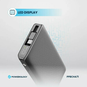پاوربانک پاورلوژی مدل PPBCHA71 ظرفیت 10000 میلی آمپر ساعت