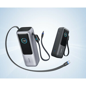 پاوربانک 100 وات انکر مدل A1695 ظرفیت 25000 میلی آمپر ساعت به همراه دو کابل USB-C