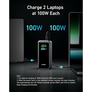 پاوربانک 100 وات انکر مدل A1336 ظرفیت 20000 میلی آمپر ساعت