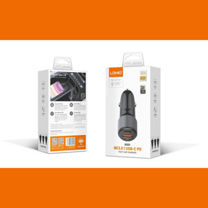 شارژر فندکی 36 وات الدینیو مدل C510 به همراه کابل USB-C