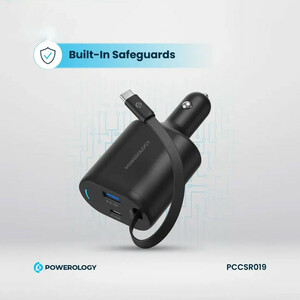 شارژر فندکی 115وات پاورولوجی مدل PCCSR019