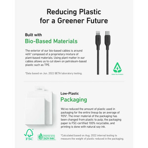 کابل تبدیل USB Type-C به لایتنینگ مدل A80B5 طول 0.9 متر