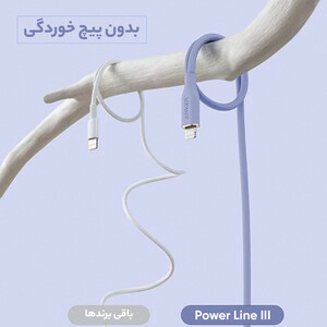 کابل تبدیل USB-C به لایتنینگ انکر مدل Power Line III Flow A8662 طول 0.9 متر
