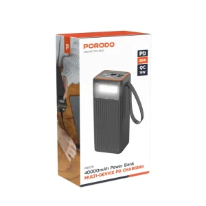 پاوربانک پرودو مدل PBCH078 با ظرفیت 40000 میلی آمپر ساعت