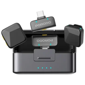 میکروفن یقه ای پرودو مدلorion PDLAMPHF75 با درگاه اتصال type c+lightning