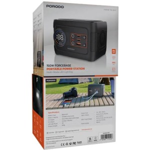 پاوراستیشن 150وات پرودو مدل FORCEBASE PDD150GYBK ظرفیت 52000 میلی آمپر ساعت